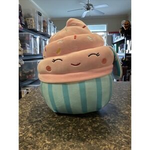 Squishmallows 7.5"‎ Diedre Cupcake Soft Sweet Sprinkles Plush NWT #SquishBox